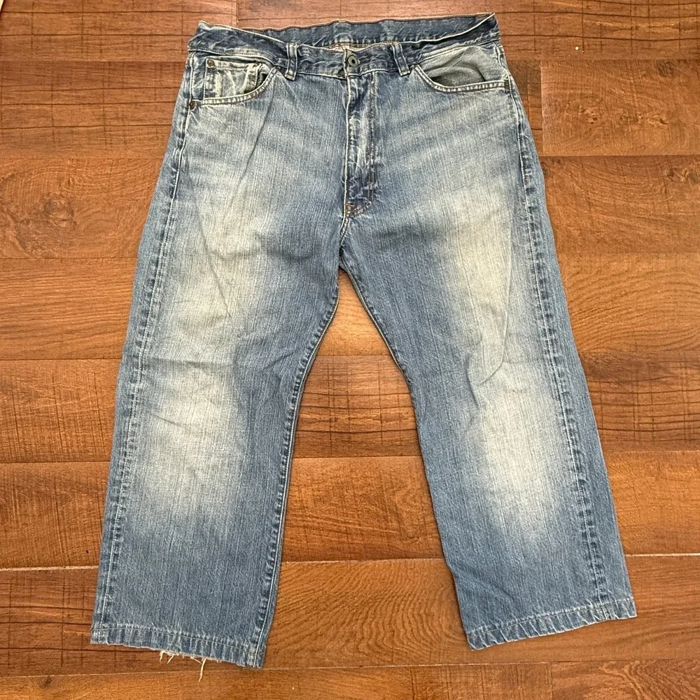 RL Ashmore Vintage Ralph Lauren Jeans Mens 36x27 Blue Loose Fit Wash Denim